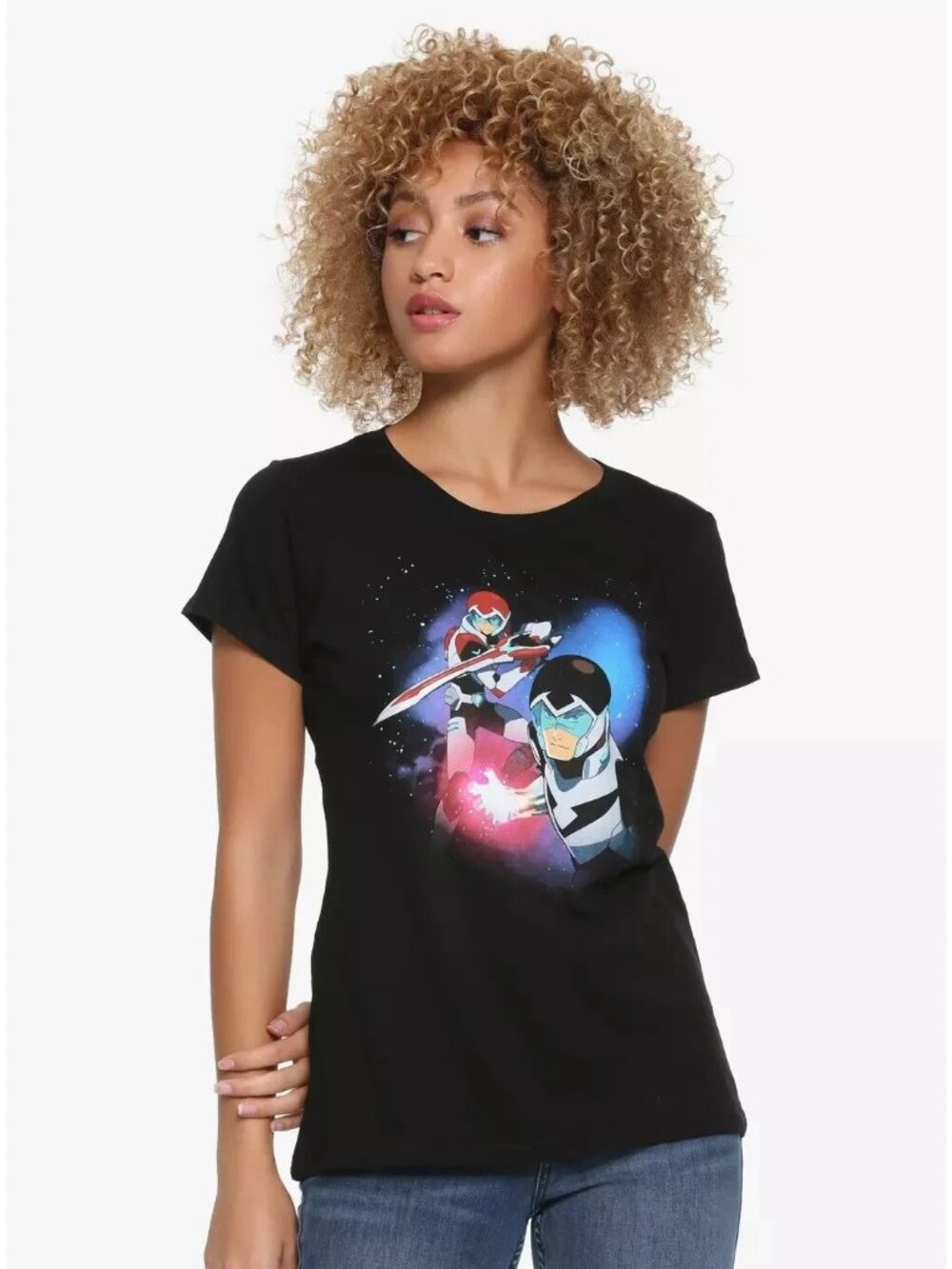 Voltron: Legendary Defender Juniors Keith & Shiro Black Shirt New Small